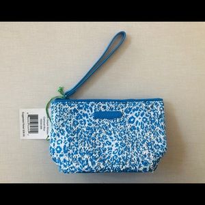 Vera Bradley Mesh Sequin Wristlet, Camocat Blue